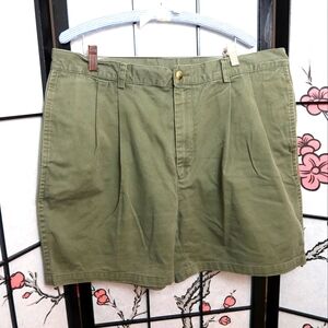 Nautica Men's Cargo Shorts - Olive Green Size 38